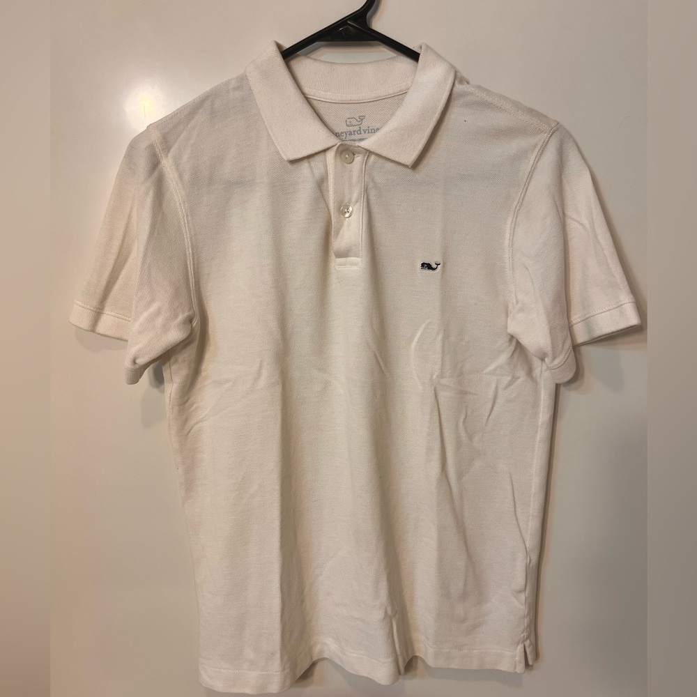 Vineyard Vines Kids White Polo
